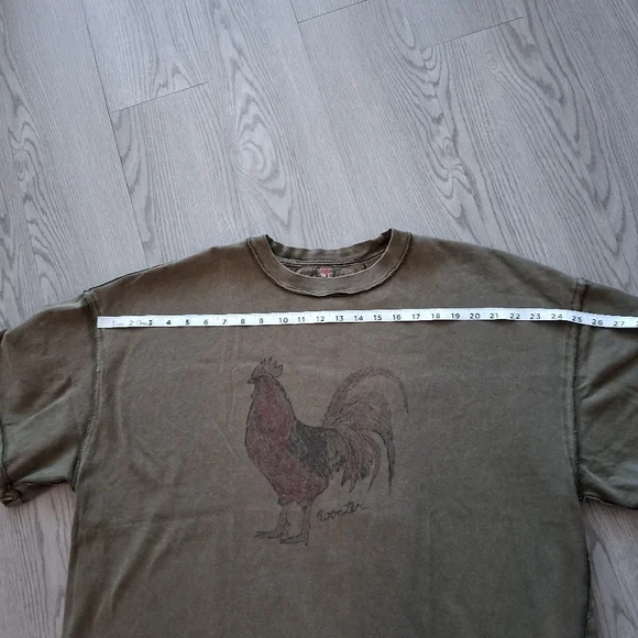 Free People We The Free Farm Friends "Rooster" Oversized Graphic Tee - Picture 11 of 16